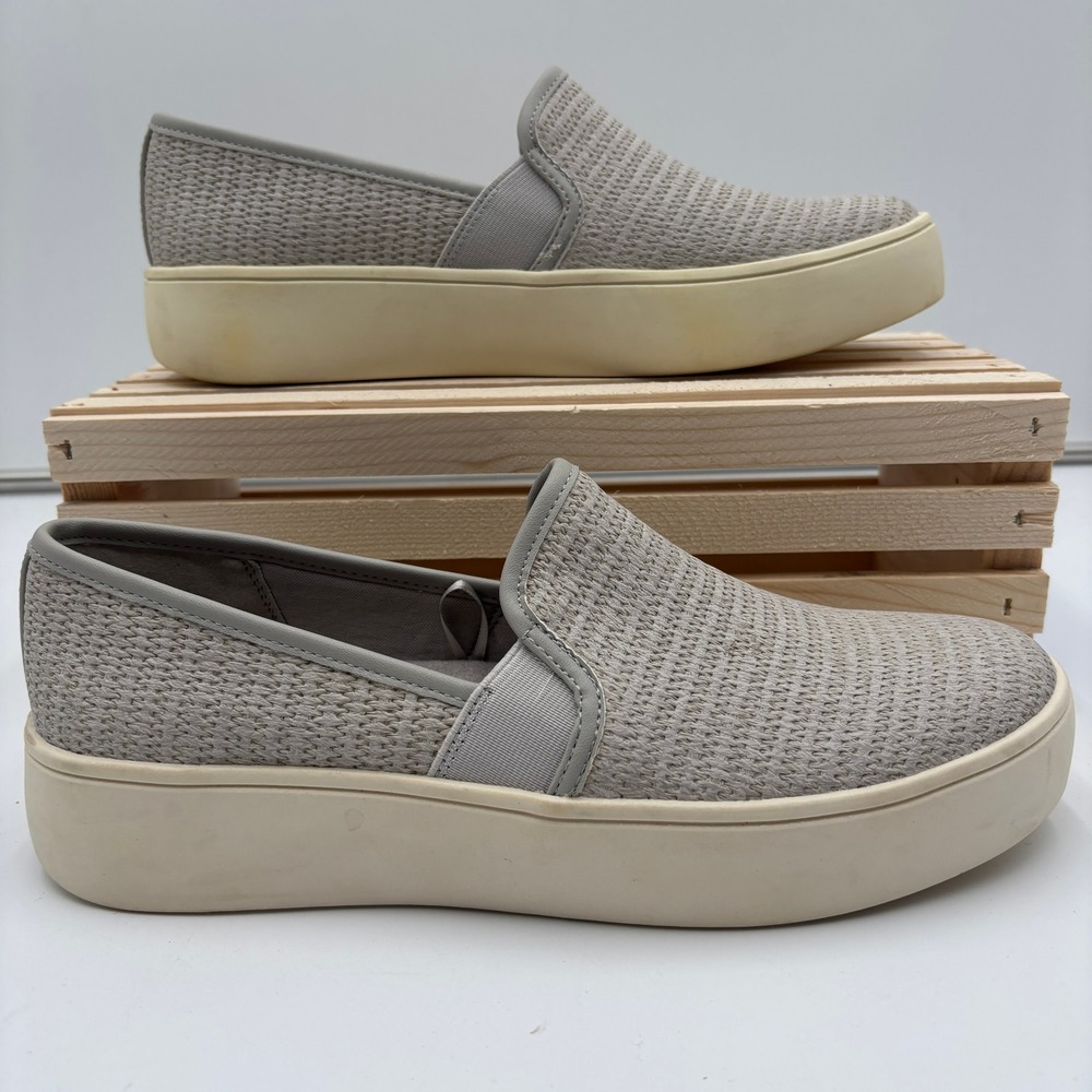 Frye And Co Talon Womens 7.5M Gray Knit Slip On Platform‎ Casual Shoes